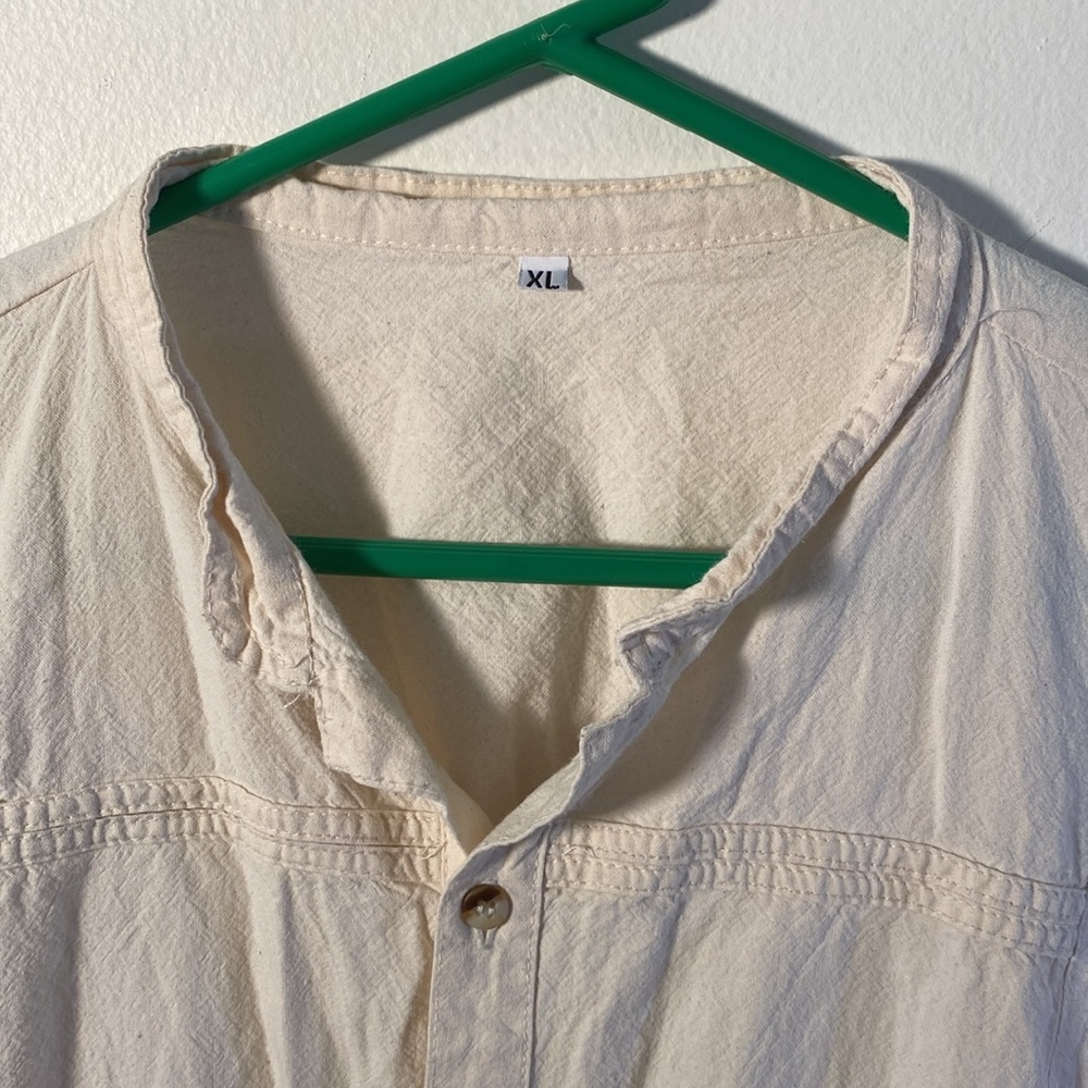 Cream Button-Up Shirt
